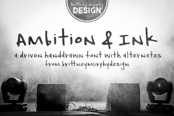 Ambition & Ink: The Hand-Drawn Font for Original Creations