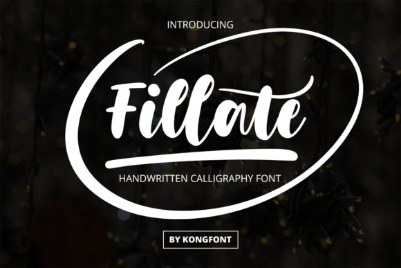 Fillate: A Handwritten Font for Modern Creators
