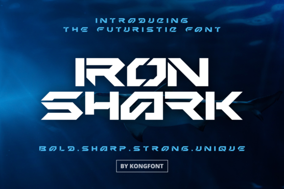 Iron Shark: A Modern Display Font for Bold Projects