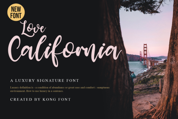 Love California: A Playful Script Font for Modern Creatives