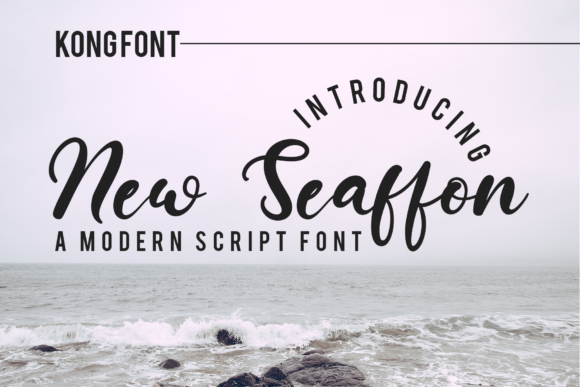 New Seaffon: A Playful Script Font for Modern Creators