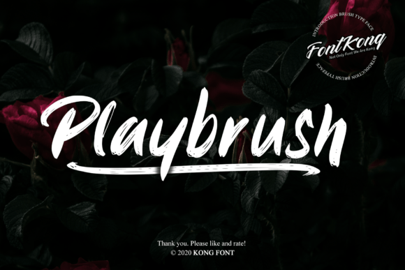 Playbrush: A Handwritten Font for Modern Creative Projects