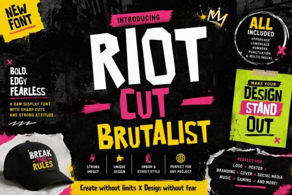 Riot Cut Brutalist: Raw Power for Bold Visuals