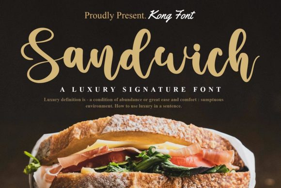 Sandwich: The Playful Script Font for Modern Designers