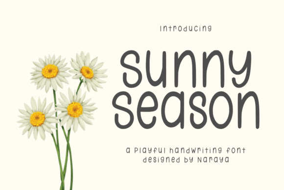 Sunny Season: A Playful Handwriting Font for Creative Projects