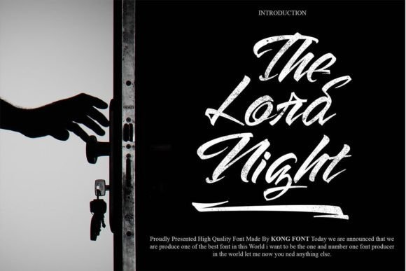 The Lord Night: A Modern Handwritten Font for Creative Projects